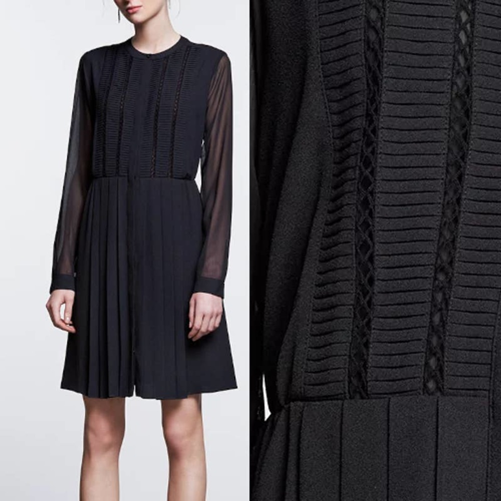 Simply Vera by Vera Wang | Simply Noir Pleated Shirtdress S